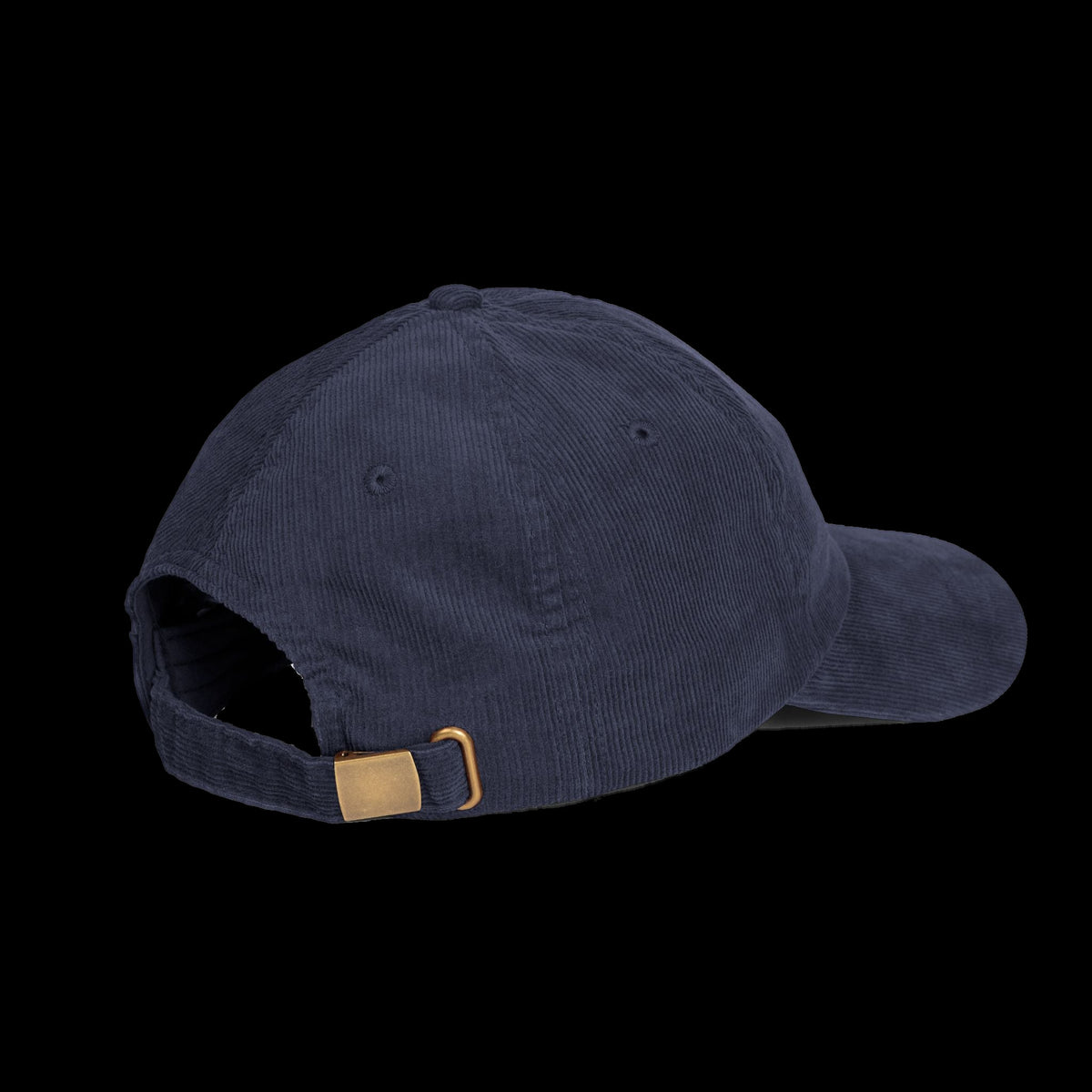 ETA Audio Corduroy Hat in Navy Blue, side view