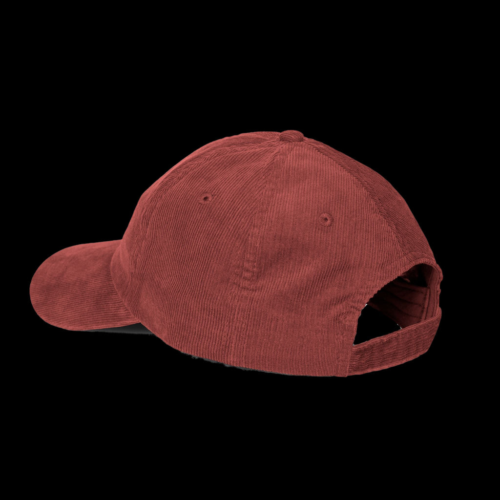ETA Audio Corduroy Hat in Burgundy, side view