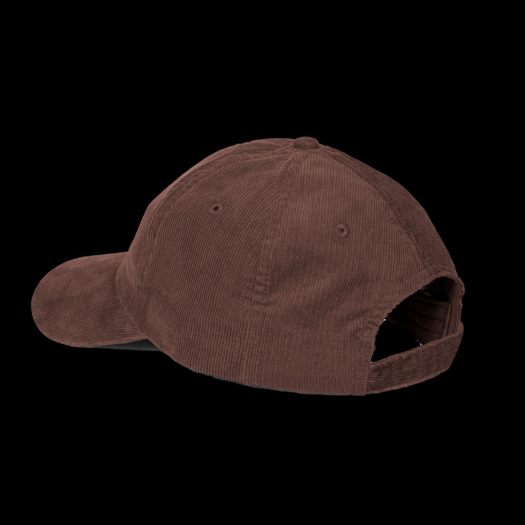 ETA Audio Corduroy Hat in Dark Brown, side view