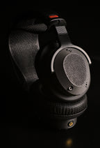 ETA Mini Semi-Closed over-ear headphone pair view with diamond mesh grills and suspension headband