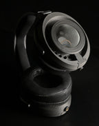 ETA Genesis OG headphone close-up of vented driver chassis with central mesh and ring of vent holes