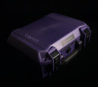 ETA ULI purple hard case closed view showing latches, handle, and ETA Audio branding