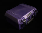 Closed ETA ULI purple hard case with embossed ULI branding and ETA Audio nameplate