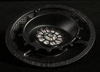 ETA ULI 8th-generation driver chassis engraved 'AlNiCo Motor System' and 'Ultra Low Impedance', showing the floral spoke baffle and magnet