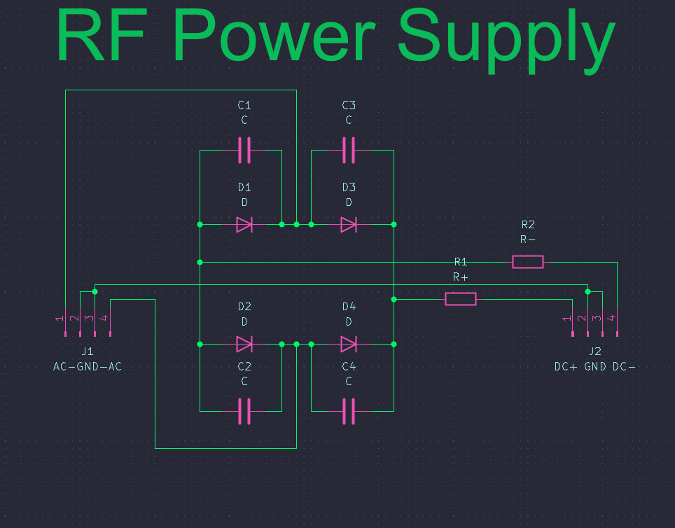 Rectum Fryer discrete bridge rectifier PCB