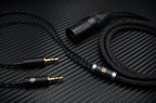 Audiophile Ninja UPOCC headphone cable with dual 3.5mm to XLR balanced termination