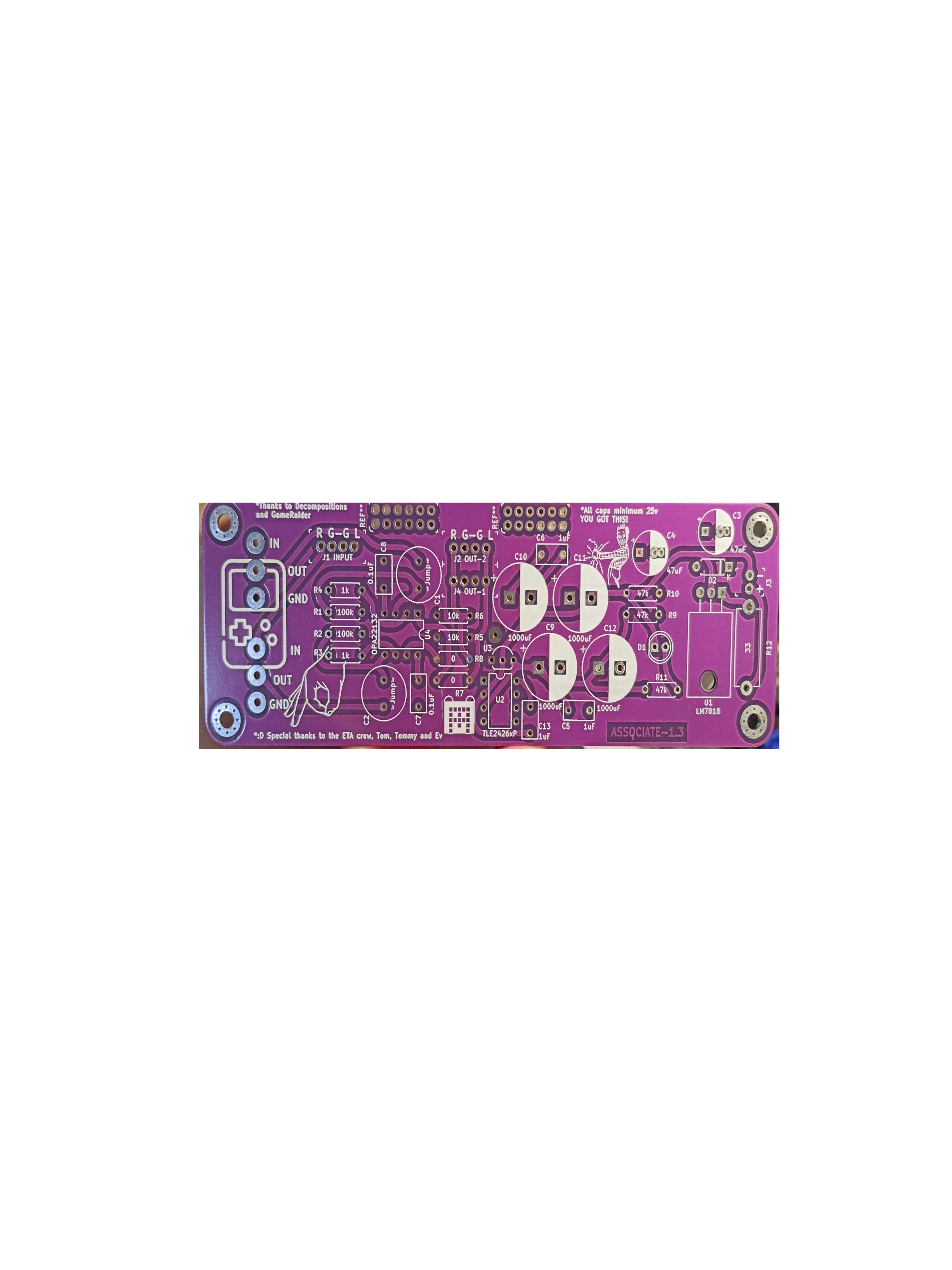 Associate Amplifier PCB
