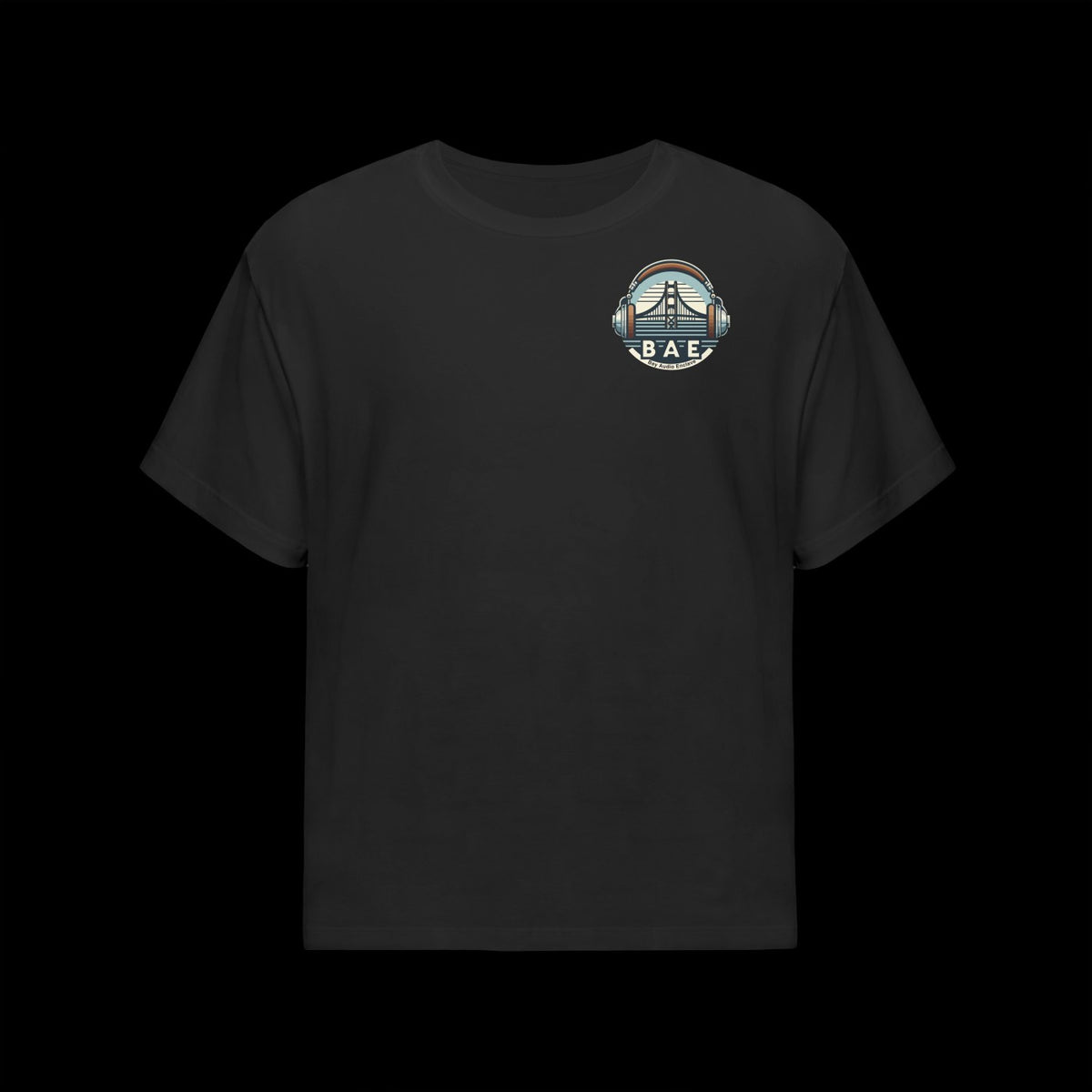 BAE Tee in black, front