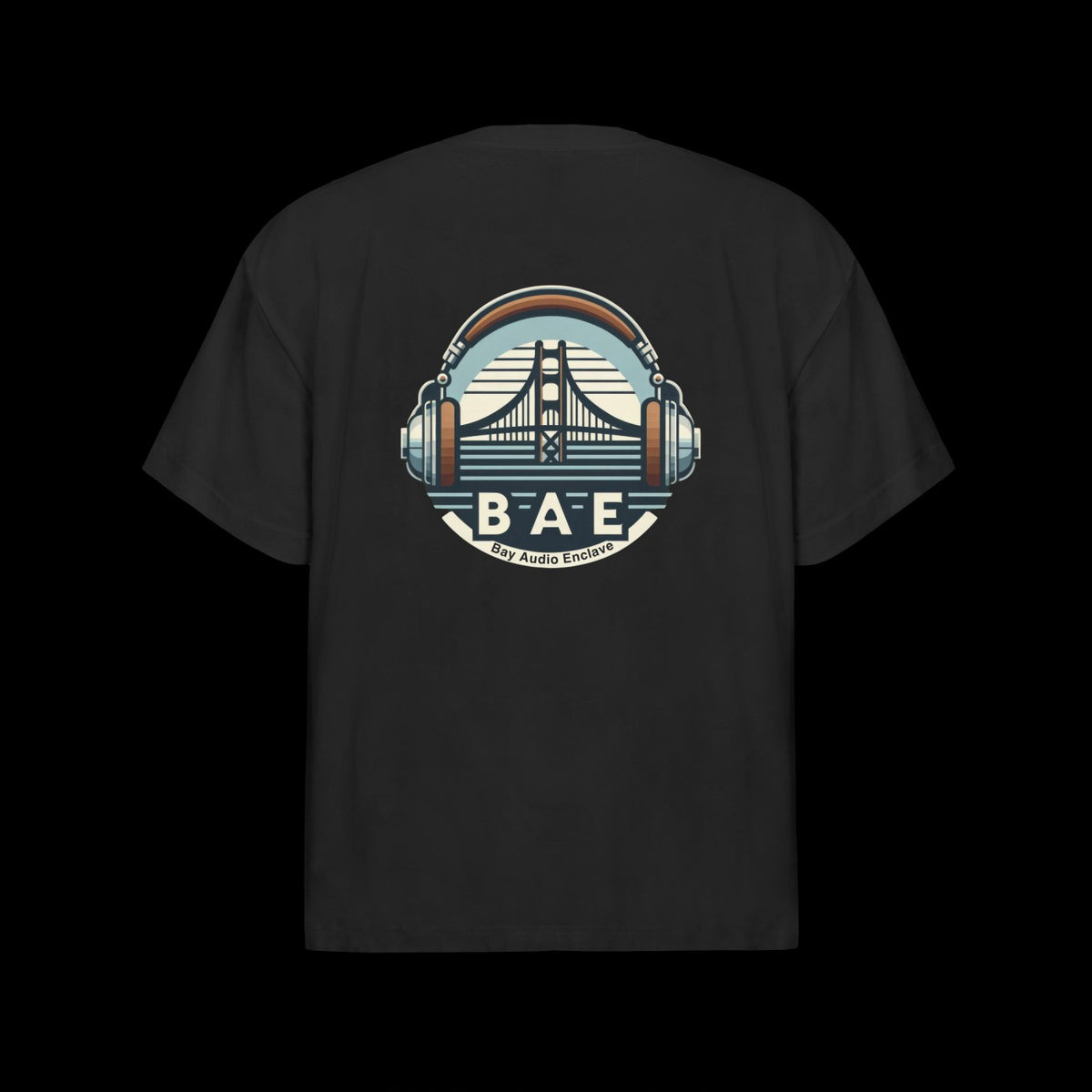 BAE Tee black with Bay Area Enclave chest logo