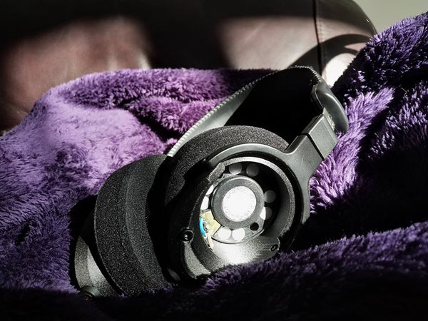 2021 — ETA Mini Open — ETA Mini Open supra-aural open-back headphone on fleece blanket