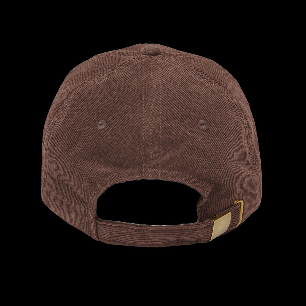ETA Audio Corduroy Hat on black background, additional view
