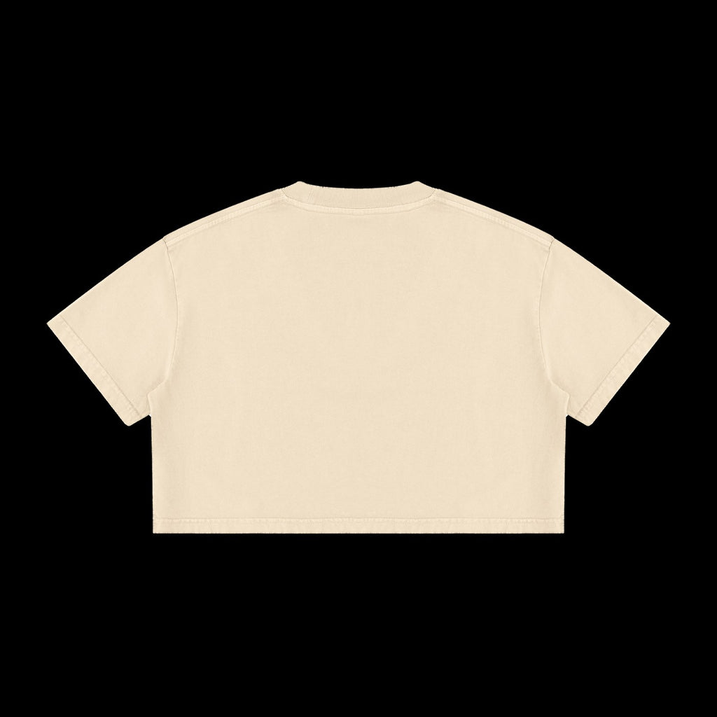 ETA Shirt in Apricot, back, on black background