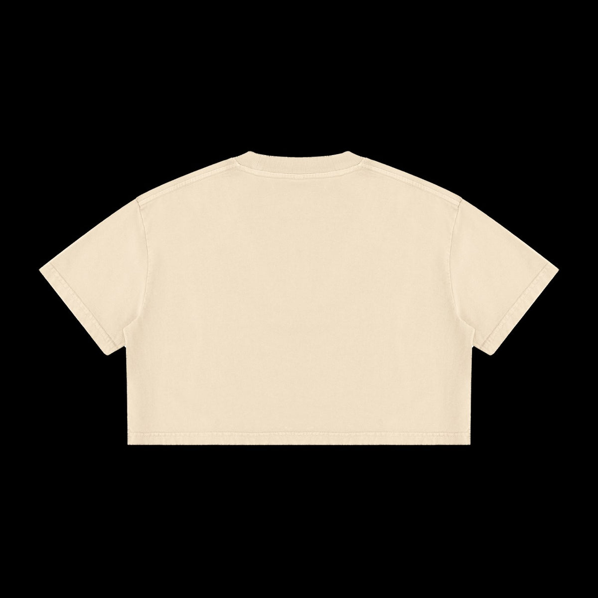 ETA Shirt in Apricot, back, on black background
