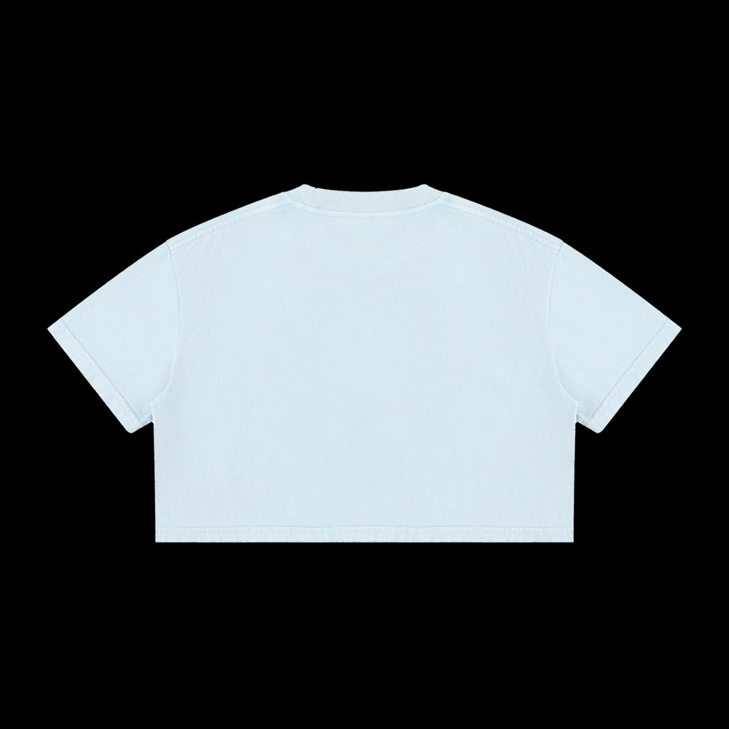 ETA Shirt in Light Blue, back, on black background