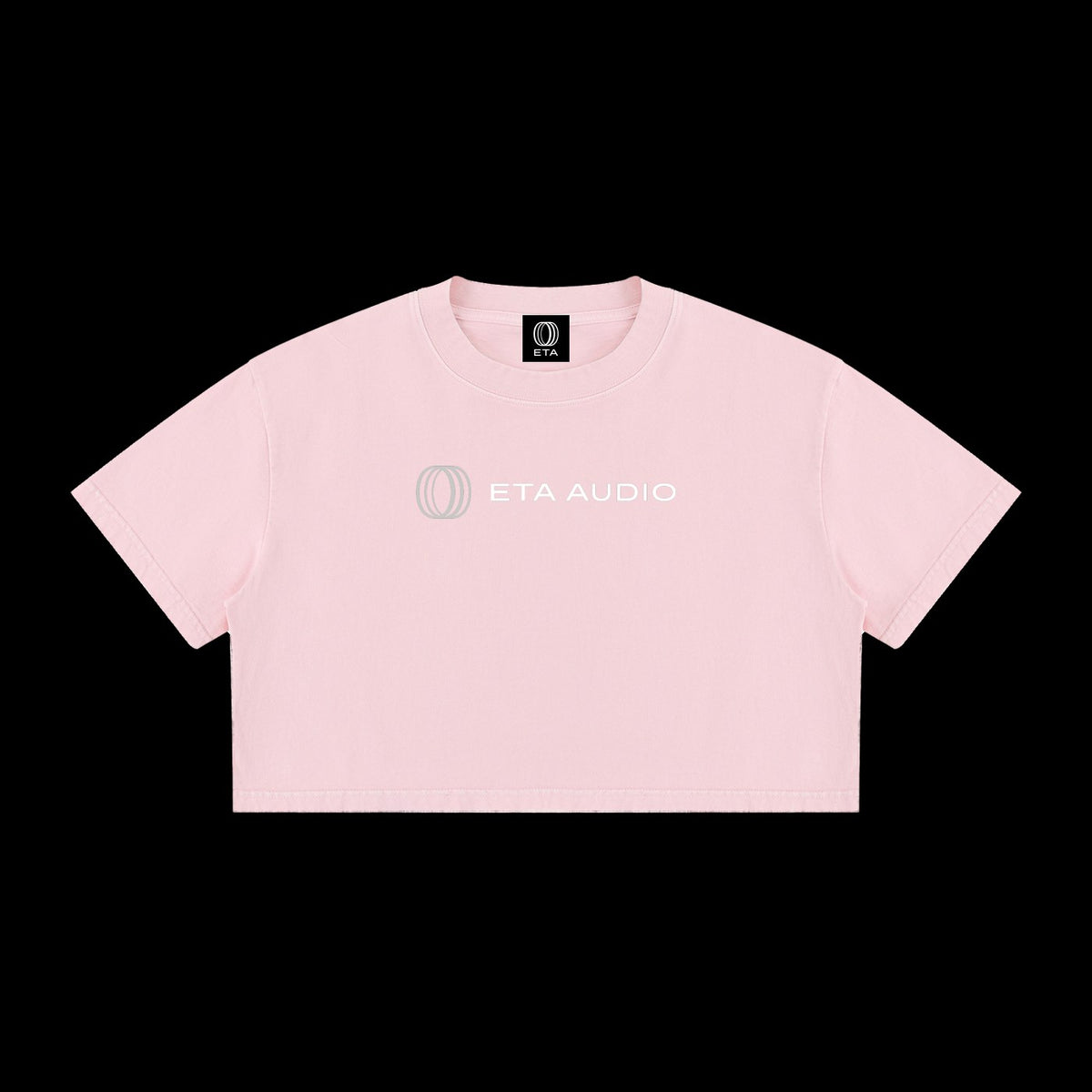 ETA Shirt in Pink, front, on black background
